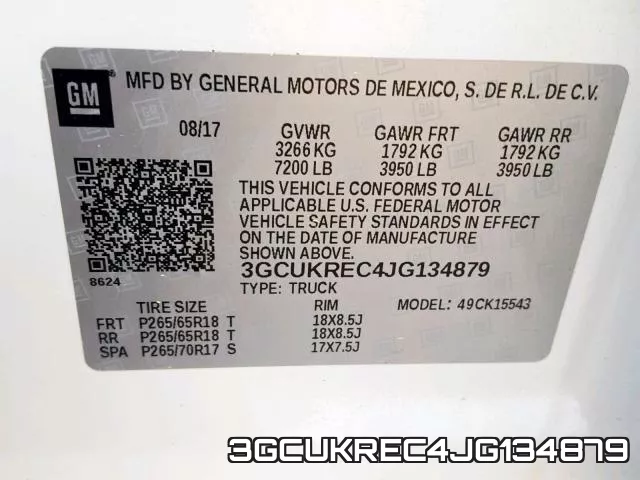 3GCUKREC4JG134879 фото 2