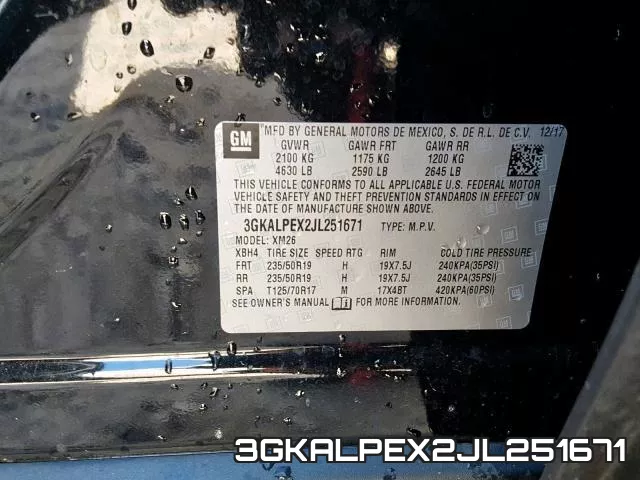 3GKALPEX2JL251671 фото 2