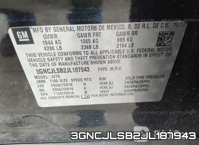 3GNCJLSB2JL187943 фото 9
