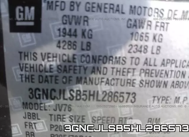 3GNCJLSB5HL286573 фото 10