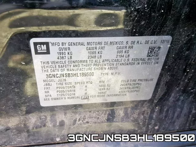 3GNCJNSB3HL189500 фото 2
