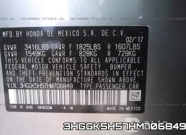 3HGGK5H57HM706849 фото 10