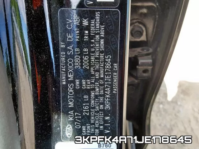 3KPFK4A71JE178645 фото 2