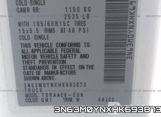 3N63M0YNXHK693873 фото 10