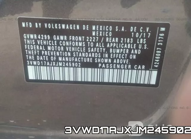 3VWD17AJXJM245902 фото 10