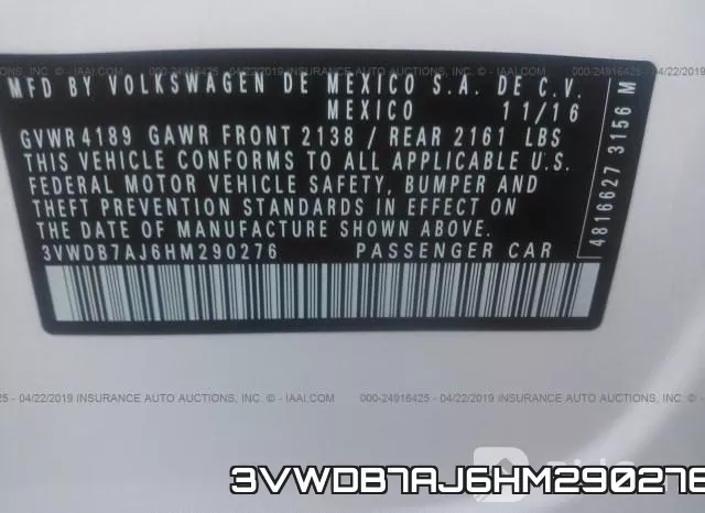 3VWDB7AJ6HM290276 фото 9