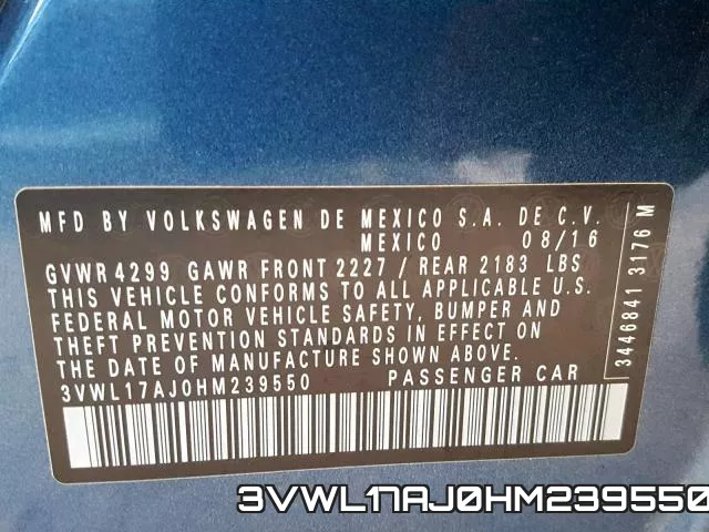 3VWL17AJ0HM239550 фото 2