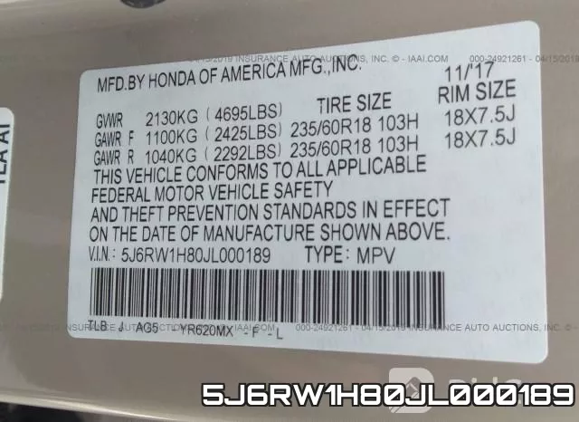 5J6RW1H80JL000189 фото 10