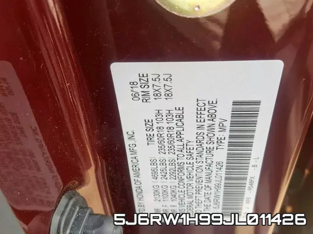 5J6RW1H99JL011426 фото 2