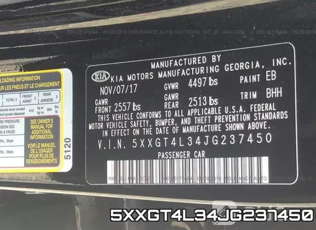 5XXGT4L34JG237450 фото 10