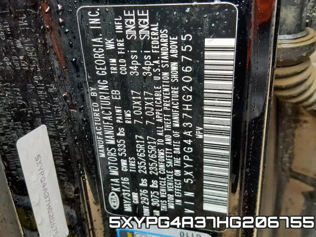 5XYPG4A37HG206755 фото 2