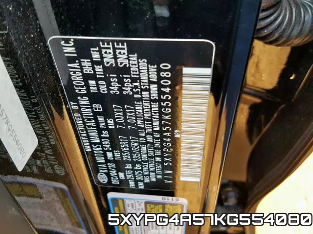 5XYPG4A57KG554080 фото 2