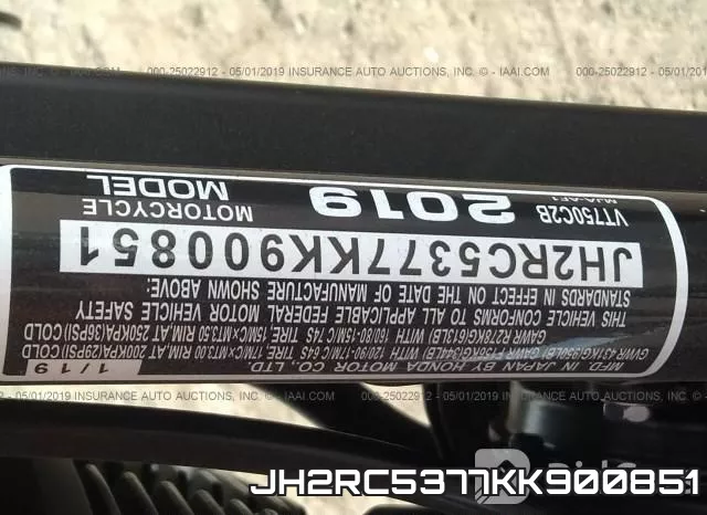 JH2RC5377KK900851 фото 2