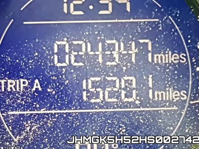 JHMGK5H52HS002742 фото 9