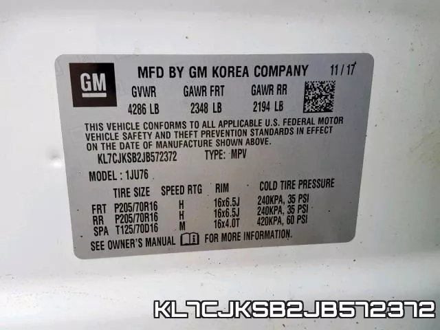 KL7CJKSB2JB572372 фото 2