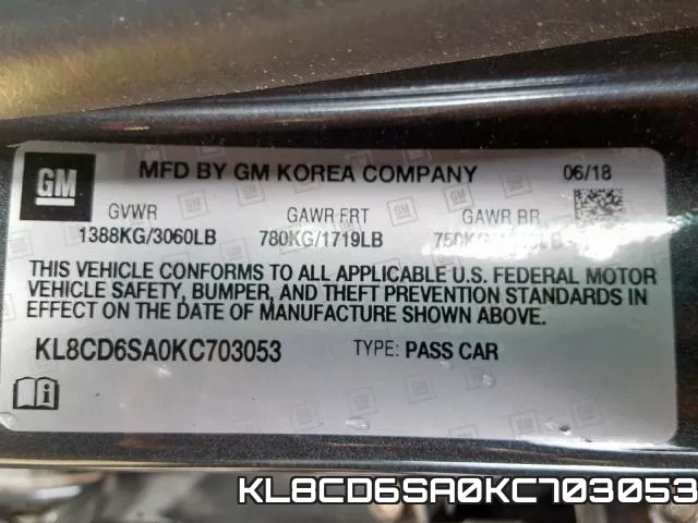 KL8CD6SA0KC703053 фото 2