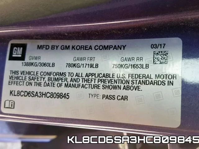 KL8CD6SA3HC809845 фото 2