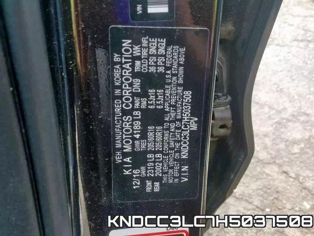 KNDCC3LC7H5037508 фото 2