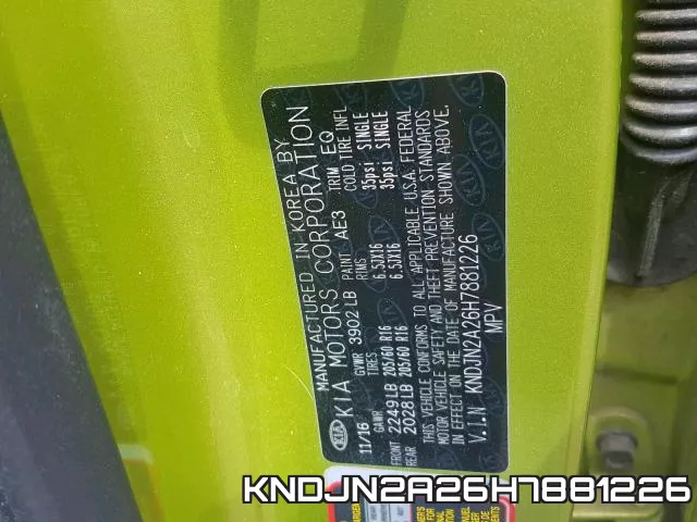 KNDJN2A26H7881226 фото 2