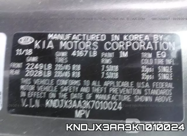 KNDJX3AA3K7010024 фото 10