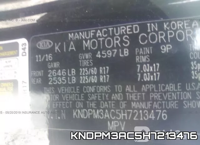 KNDPM3AC5H7213476 фото 10