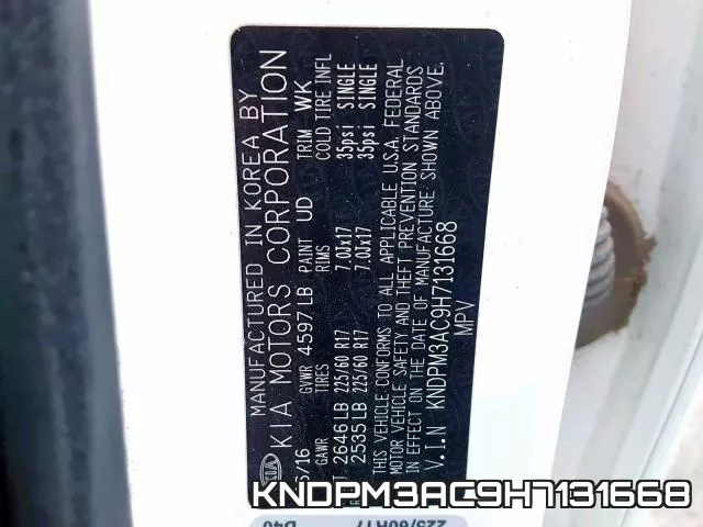 KNDPM3AC9H7131668 фото 2