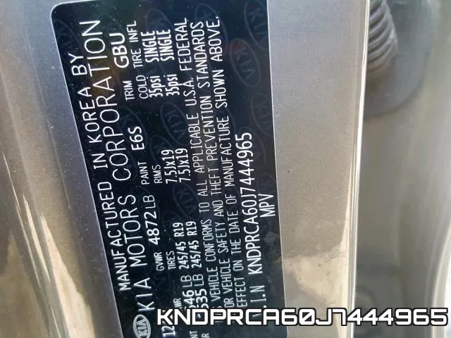 KNDPRCA60J7444965 фото 2