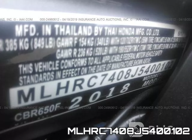 MLHRC7408J5400102 фото 2
