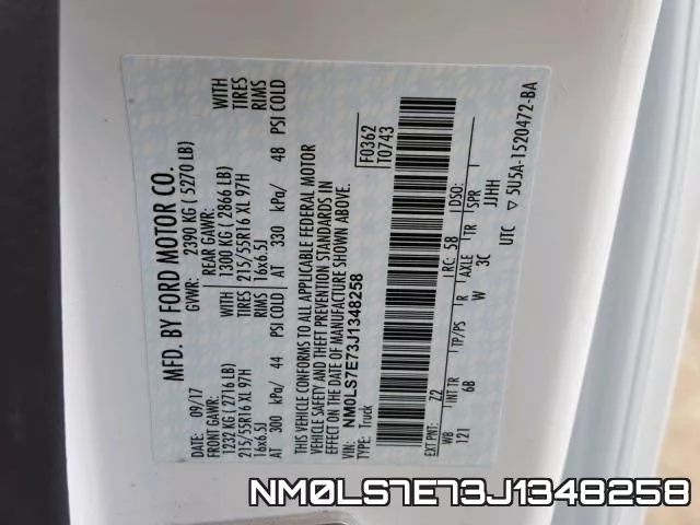 NM0LS7E73J1348258 фото 2