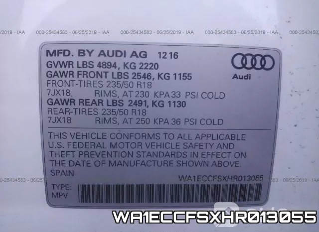 WA1ECCFSXHR013055 фото 10