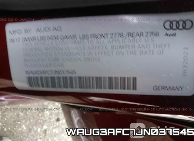 WAUG3AFC7JN037545 фото 10