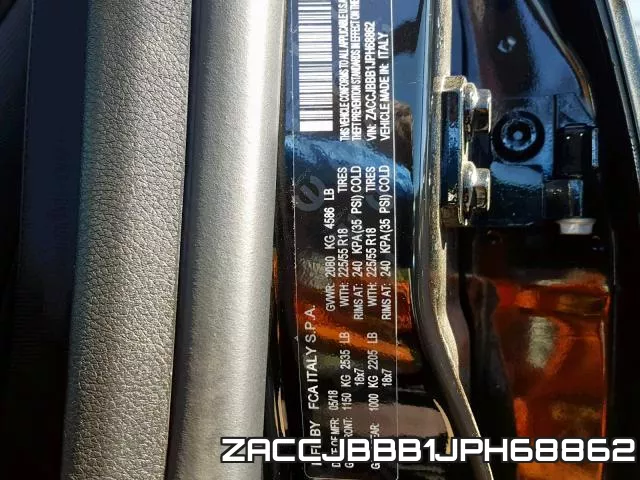 ZACCJBBB1JPH68862 фото 2