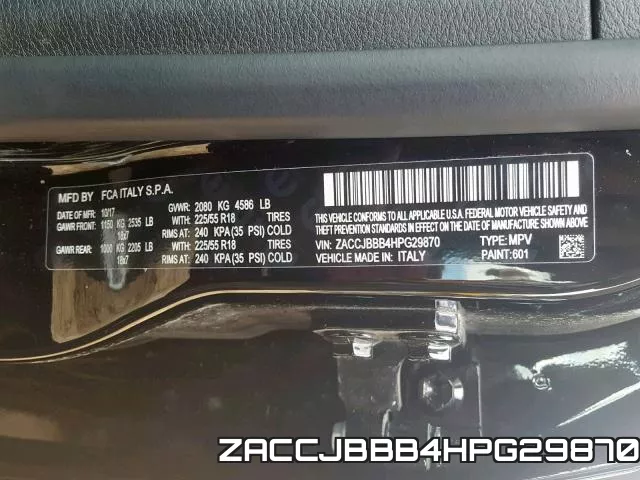 ZACCJBBB4HPG29870 фото 2