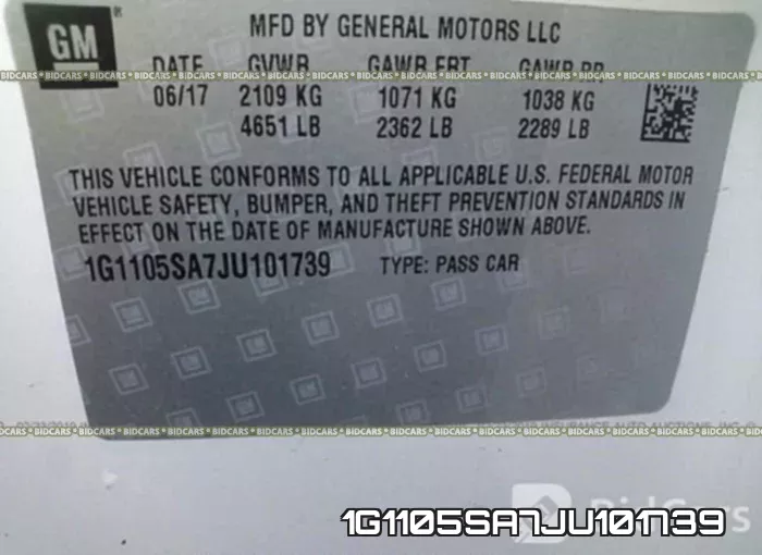 1G1105SA7JU101739 фото 10