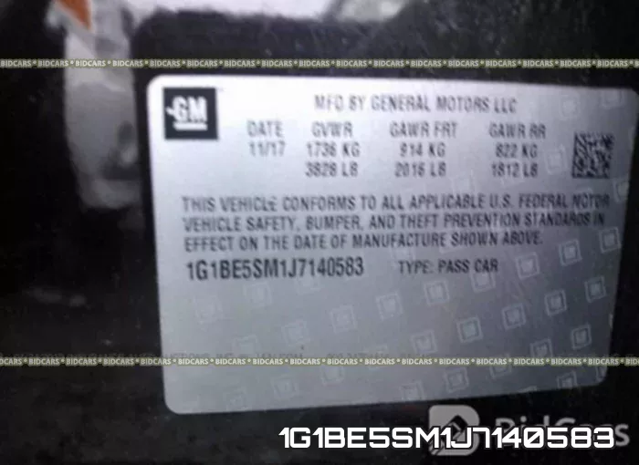 1G1BE5SM1J7140583 фото 10