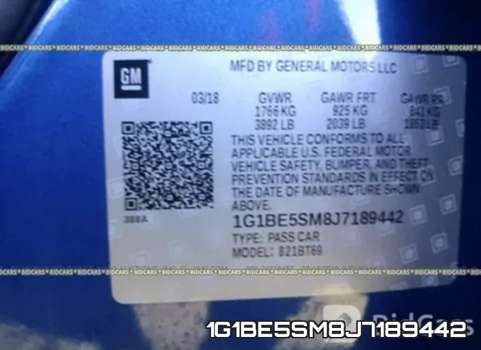 1G1BE5SM8J7189442 фото 10