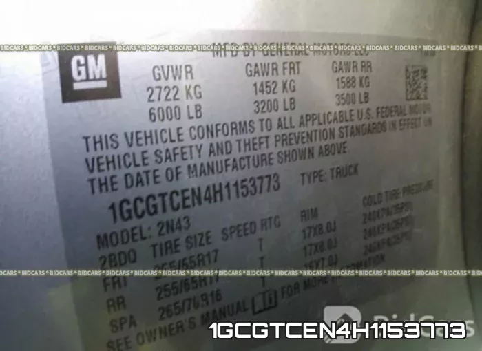 1GCGTCEN4H1153773 фото 10