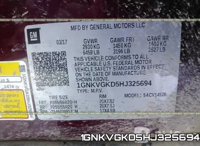 1GNKVGKD5HJ325694 фото 10
