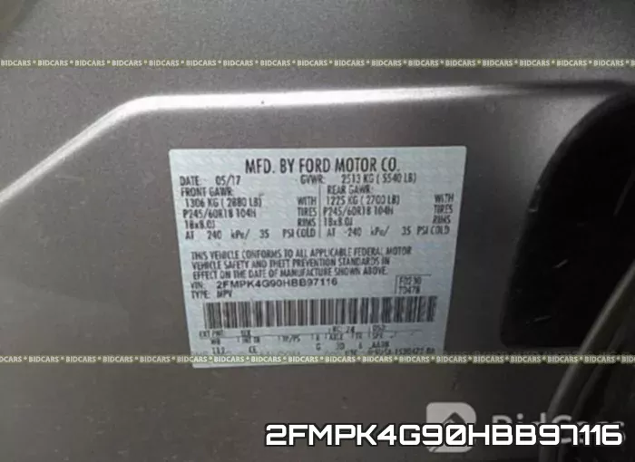 2FMPK4G90HBB97116 фото 10