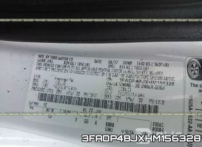 3FADP4BJXHM156328 фото 10