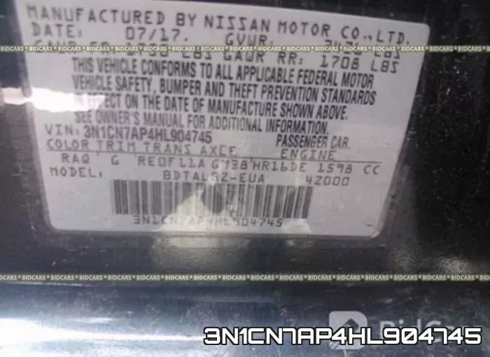 3N1CN7AP4HL904745 фото 10