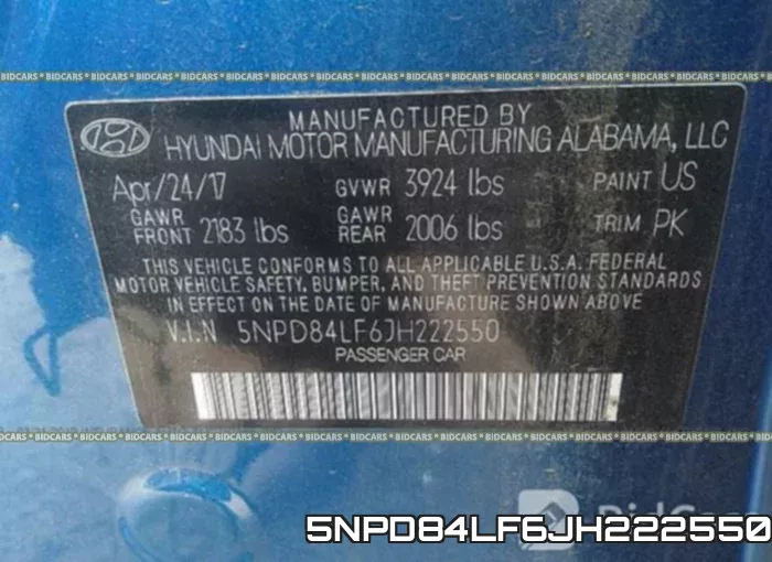 5NPD84LF6JH222550 фото 10