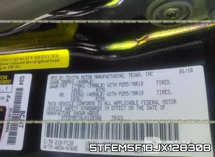 5TFEM5F18JX128308 фото 10
