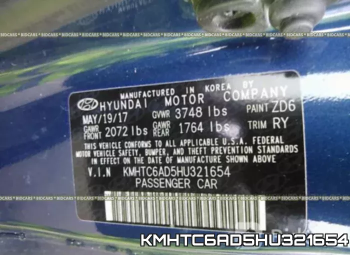 KMHTC6AD5HU321654 фото 10