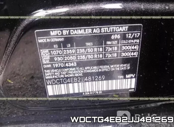 WDCTG4EB2JJ481269 фото 10