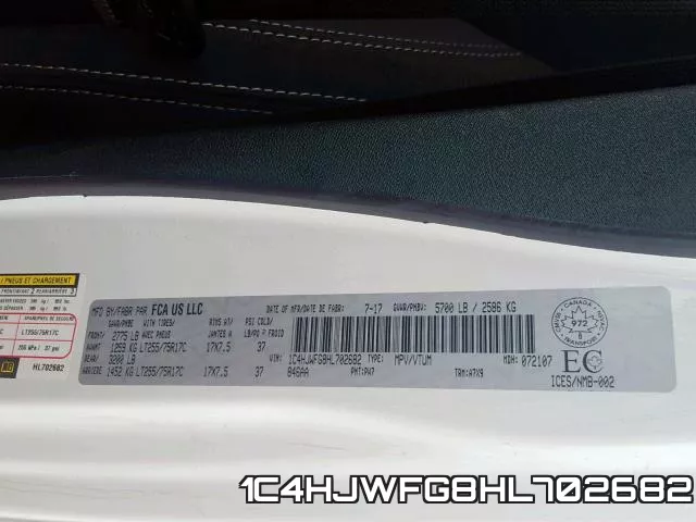 1C4HJWFG8HL702682 фото 2