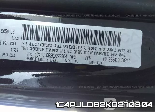 1C4PJLDB2KD270304 фото 10
