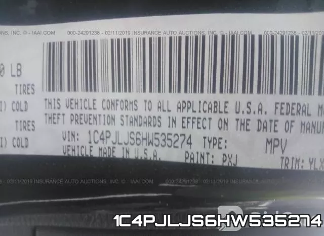 1C4PJLJS6HW535274 фото 10