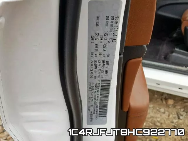 1C4RJFJT8HC922770 фото 2
