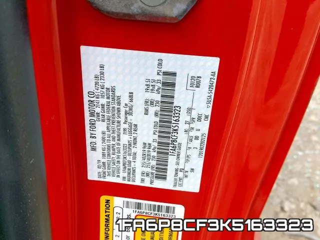 1FA6P8CF3K5163323 фото 2